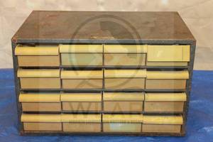 lot 96 image: METAL 16 DRAWER TOOL CABINET&nbsp