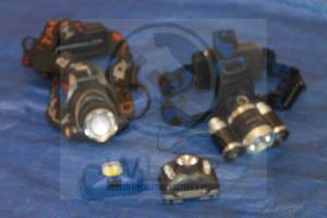 lot 70 image: TOTAL OF 4 ASSORTED BRAND HEAD LIGHTS LED TACTICLE  SEE PICS&nbsp