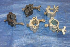 lot 106 image: TOTAL OF 5 MEGA COUPLER CLAMPS , 500KG-1100 LBS