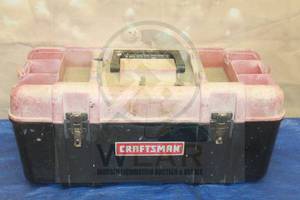 lot 127 image: CRAFTSMAN 19 TOOL BOX&nbsp &amp TRAY WITH CONTENTS  SEE PICS&nbsp