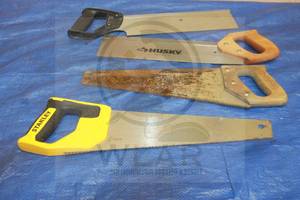 lot 133 image: TOTAL OF 4 ASSORTED BRAND&nbsp WOOD CUTTING HAND SAWS&nbsp