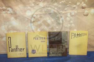 lot 136 image: TOTAL OF 3 PANTHER YEAR BOOKS 1951-1953 &amp PALLIUM YEAR BOOK 1955&nbsp