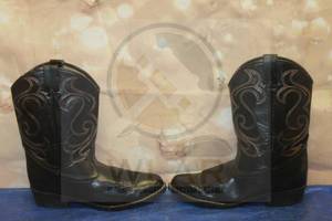 lot 137 image: FADED GLORY FLEX TRAIL RED&amp BLACK WESTERN BOOTS , SIZE 6&nbsp