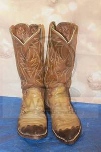 lot 139 image: GOODYEAR LEATHER WESTERN BOOTS , SIZE UNKNOWN&nbsp