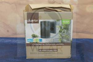 lot 150 image: CHAPTER CYLINDERICAL OUTDOOR LANTERN OIL-RUBBED BRONZE FINISH&nbsp