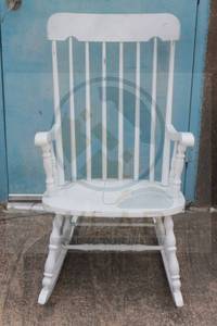 lot 194 image: VINTAGE WOOD ROCKING CHAIR&nbsp