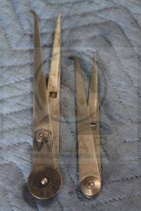 lot 53 image: TOTAL OF 2 STARRETT CO HERMAPHRODITE CALIPER ODD LEG JENNY CALIPERS  SEE PICS&nbsp
