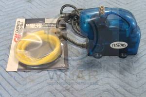 lot 102 image: TESTORS&nbsp AZTEK MINI BLUE AIR COMPRESSOR AC-55 WITH CAMPBELL HAUSFELD WHIP HOSE MP5137&nbsp