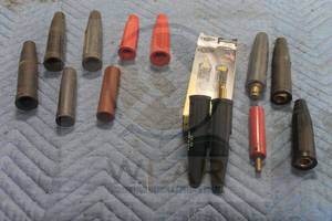 lot 108 image: LOT OF CABLE CONNECTORS &amp CABLE CONNECTOR SLEEVES  SEE PICS&nbsp