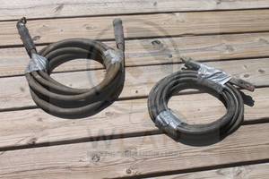 lot 145 image: TOTAL OF 2 - BLACK WELDING HOSES&nbsp&nbsp 24FT &amp 26 FT&nbsp