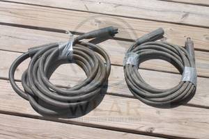 lot 146 image: TOTAL OF 2 -BLACK&nbsp 26FT WELDING HOSES&nbsp