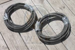 lot 152 image: TOTAL OF 2- BLACK 18FT WELDING HOSES&nbsp