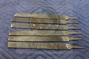 lot 203 image: TOTAL OF 6&nbsp ASSORTED BRAND METAL HAND FLAT BASTARD FILES , 12- 12 12L  SEE PICS&nbsp