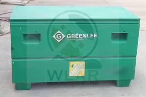 lot 68 image: VERY LARGE GREENLEE&nbsp JOBSITE STORAGE BOX CHEST , HD2448-27&nbsp &nbsp 48 W X 24D X 25H&nbsp