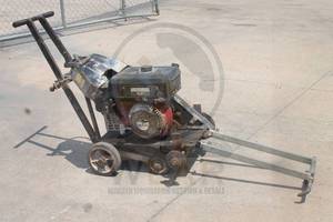 lot 115 image: VANGUARD 9HP ENGINE WALK BEHIND CONCRETE SAW&nbsp