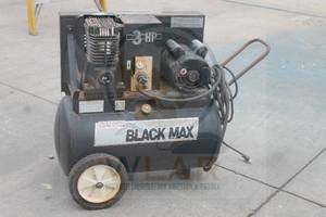 lot 159 image: SANBORN 3HP BLACK MAX AIR COMPRESSOR&nbsp