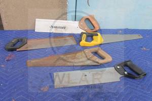 lot 177 image: 5 ASSORTED&nbsp BRAND HAND SAWS SEE PICS