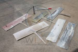 lot 214 image: TOTAL OF 7 LARGE MICRO TOPPING CONCRETE SMOOTHERS&nbsp