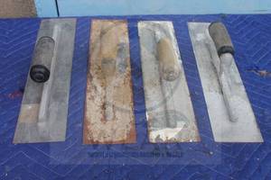 lot 215 image: TOTAL OF 4 ASSORTED BRAND CONCRETE 16 HAND FLOATS&nbsp
