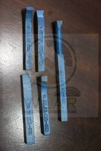 lot 7 image: TOTAL OF 5-BLUE ASSORTED SIZE LATHE CARBIDE&nbsp TIP ISO P30 BRAZED TURNING TOOL  SEE PICS&nbsp