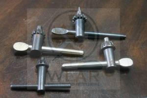 lot 82 image: TOTAL OF 4 INDUSTRIAL LATHE DRILL CHUCK KEYS&nbsp