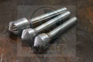 lot 86 image: TOTAL OF 3 CONE SHAPE CARBIDE BURRS&nbsp