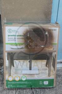 lot 4 image: GARDEN TREASURES GRANITE UMBRELLA BASE BL622 IN ORIGINAL BOX  SEE PICS&nbsp