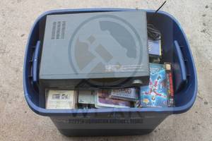 lot 156 image: ADMIRAL VHS PLAYER JSJ20419 WITH GENEROUS AMOUNT OF ASSORTED VHS TAPES  SEE PICS&nbsp