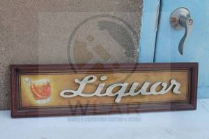 lot 166 image: WOODEN LIQUOR 3D WALL HANGING BAR SIGN ,&nbsp