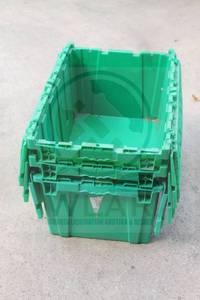 lot 219 image: TOTAL OF 3 ACE GREEN FLIP TOP STORAGE TOTES , 27&nbsp