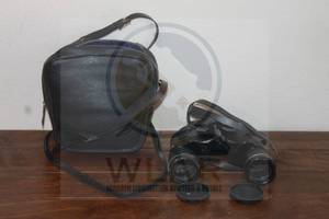 lot 14 image: SEARS&nbsp 7 X 35MM&nbsp INSTA - FOCUS&nbsp BINOCULARS 6209&nbsp WITH LEATHER CASE&nbsp