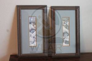 lot 40 image: TOTAL OF 2 VIBRANT WATERCOLOR LIMITED EDITION&nbsp ( BOTH SIGNED ) LU FULLER &amp NUMBERED WALL ART IN WOOD FRAME , 188 250 &amp&nbsp 110210 ,&nbsp 9 W X 16H  SEE PICS&nbsp