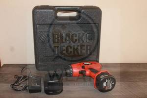 lot 94 image: BLACK &amp DECKER FIRE STORM CD231 TYPE2 DRILL WITH BATTERY &amp CHARGER IN ORIGINAL CASE&nbsp