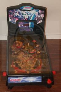 lot 59 image: VINTAGE MOBILE SUIT GUNDAM WING PINBALL MACHINE&nbsp