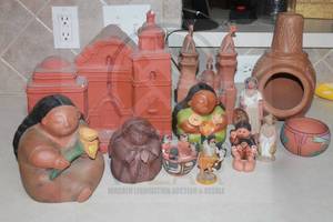 lot 244 image: LOT OF MEXICAN FOLK ART&nbsp POTTERY SEE PICS&nbsp