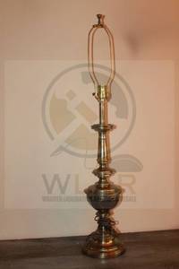 lot 165 image: MCM STIFFEL SOLID BRASS TALL&nbsp 38 TABLE LAMP&nbsp