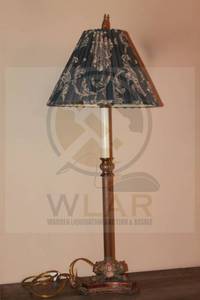 lot 166 image: VINTAGE LOWES&nbsp 35 TABLE LAMP WITH SHADE 197823&nbsp