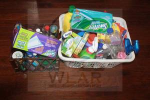 lot 171 image: LOT OF USED CLEANING SUPPLIES STORAGE CONTAINERS INCLUDED&nbsp