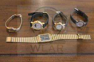 lot 180 image: TOTAL OF 5 ASSORTED BRAND WATCHES , SEIKO 5Y39-5140, SEIKO 5420-5159 SKAGEN DENMARK SKW2005, ACURA&nbsp