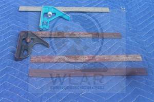 lot 22 image: TOTAL OF 2 COMBINATION 12&nbsp SQUARES WITH 2 EXTRA 12 METAL RULERS&nbsp