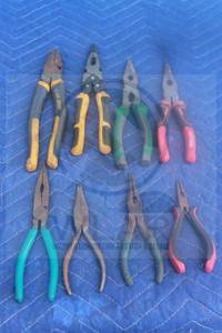 lot 23 image: TOTAL OF 8 VARIOUS BRAND NEEDLE LONG&nbsp NOSE PLIERS&nbsp