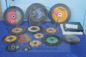 lot 36 image: TOTAL OF 15 ASSORTED BRAND  SIZE CUT OFF CHOP SAW&nbsp WHEEL BLADES&nbsp