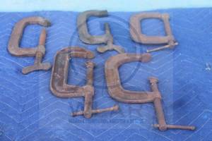 lot 70 image: TOTAL OF 5 ADJUSTABLE C-CLAMPS 4&nbsp