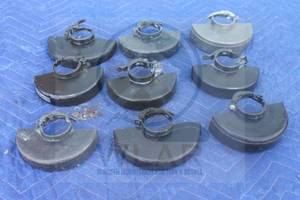 lot 82 image: TOTAL OF 9 REPLACEMENT GRINDER TOOL GUARDS  SEE PICS&nbsp
