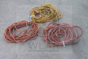 lot 130 image: TOTAL OF 3 HEAVY DUTY LONG EXTENSION CORDS&nbsp