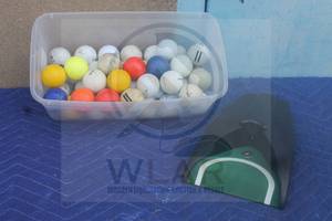 lot 135 image: NEXTECH AUTOMATIC GOLF PUTTING CUP TRAINING RETURN 08A04 WITH GENEROUS AMOUNT OF ASSORTED BRAND GOLF BALLS&nbsp
