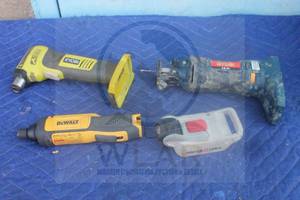 lot 146 image: TOTAL OF 4 ASSORTED CORDLESS HAND TOOLS ,- DEWALT , RYOBI. PORTER CABLE&nbsp