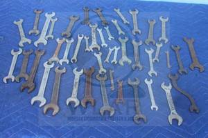 lot 191 image: GENEROUS AMOUNT ASSORTED BRANDSIZE DOUBLE-ENDED OPEN&nbsp WRENCHES (44PC)  SEE PICS&nbsp