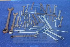 lot 193 image: GENEROUS AMOUNT ASSORTED BRANDSIZE COMBINATION SPANNER WRENCHES ( 42PC)  SEE PICS&nbsp