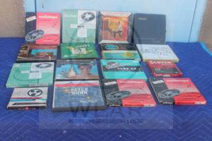 lot 214 image: TOTAL OF 16 VINTAGE&nbsp ASSORTED REEL TO REEL TAPE RECORDINGS  SEE PICS&nbsp